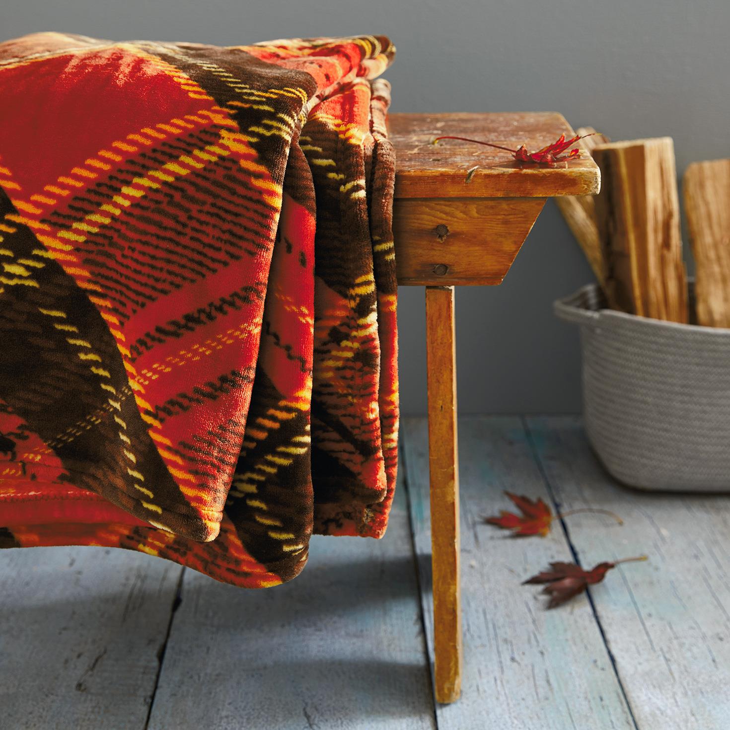 Blanket Throw In Southwest Print Orange Red Brown and Dark Turquoise – The  Great Mallard