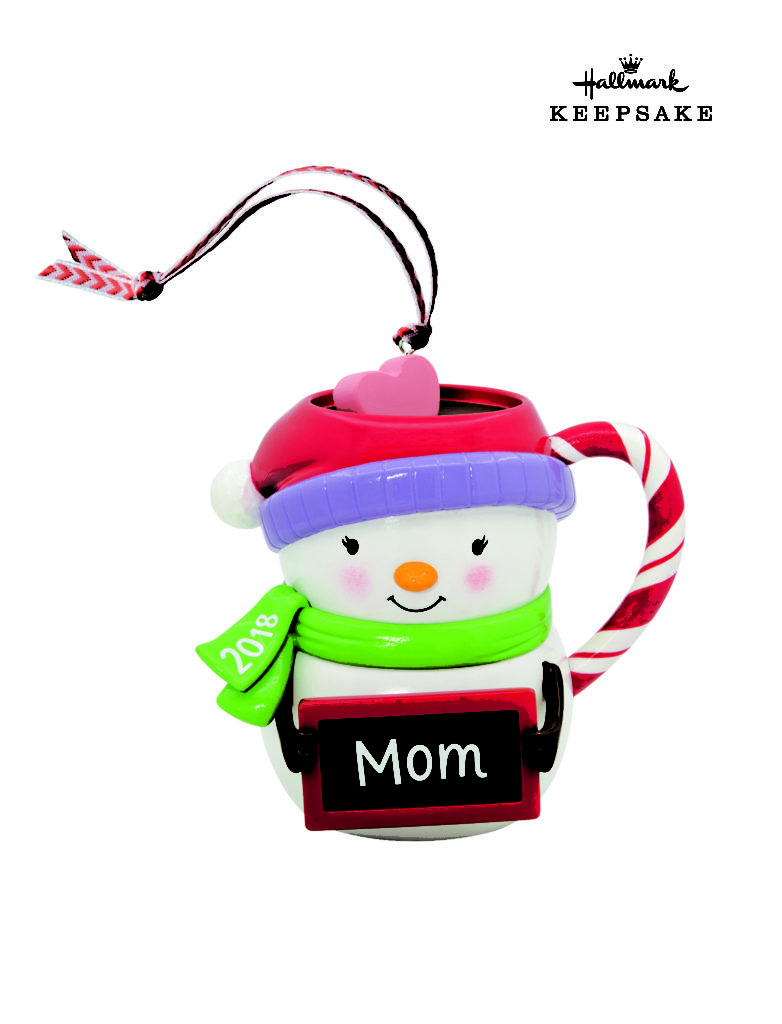 2018 MOM snowman mug ornament - Occasions Hallmark Gifts and More