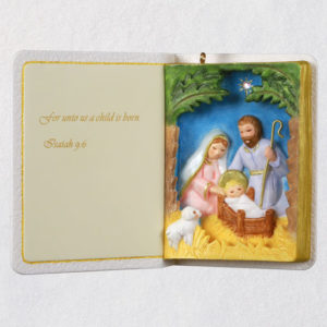 Nativity Bible Ornament 2019