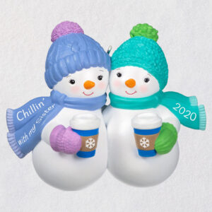 Chillin' With My Sister Snowmen 2020 Ornament