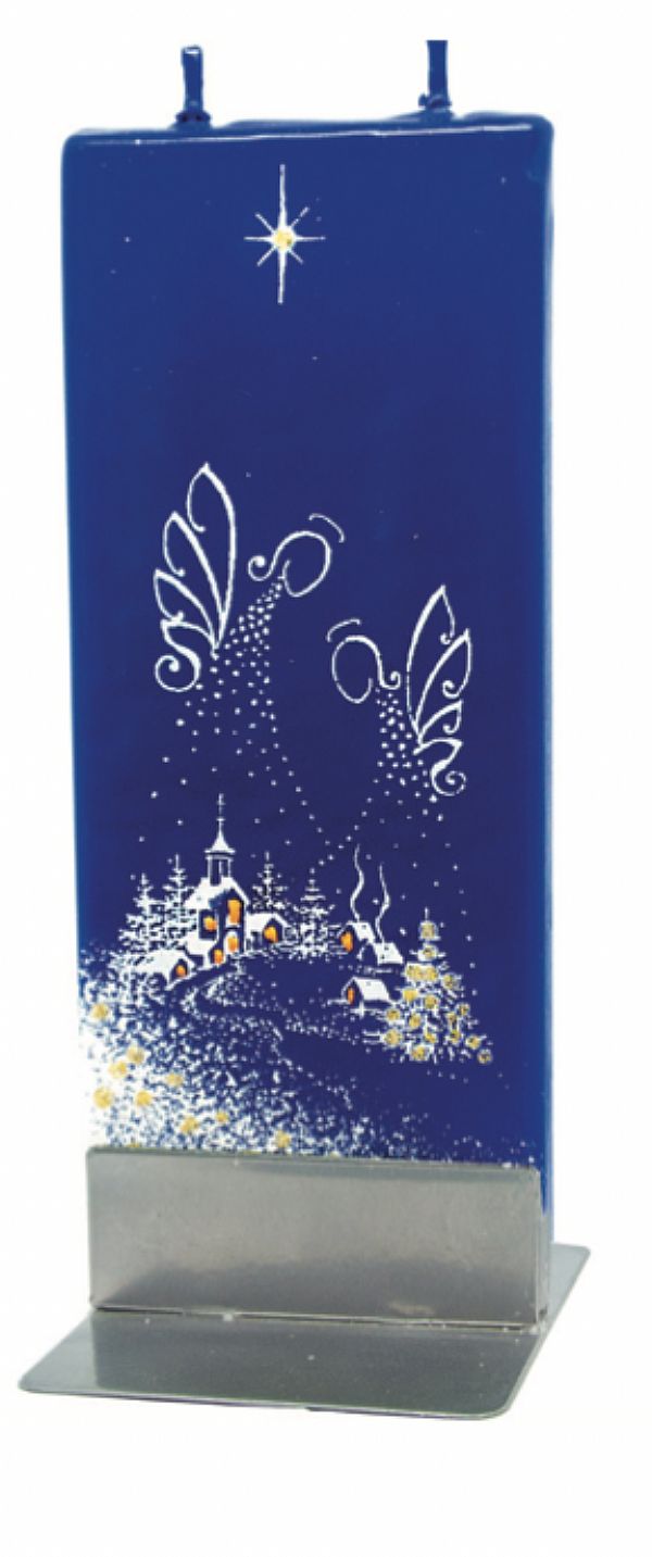 Blue Christmas night with church - Occasions Hallmark Gifts and More