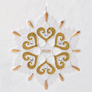 2020 Snowflake Porcelain Ornament