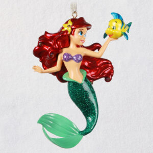 Hallmark Disney The Little Mermaid Ariel and Flounder 2020 Metal Ornament