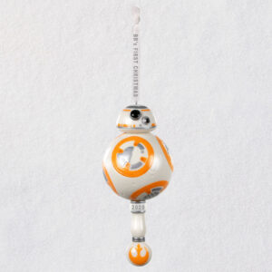 Star Wars™ BB-8 Baby's First Christmas Porcelain Ornament With Rattle