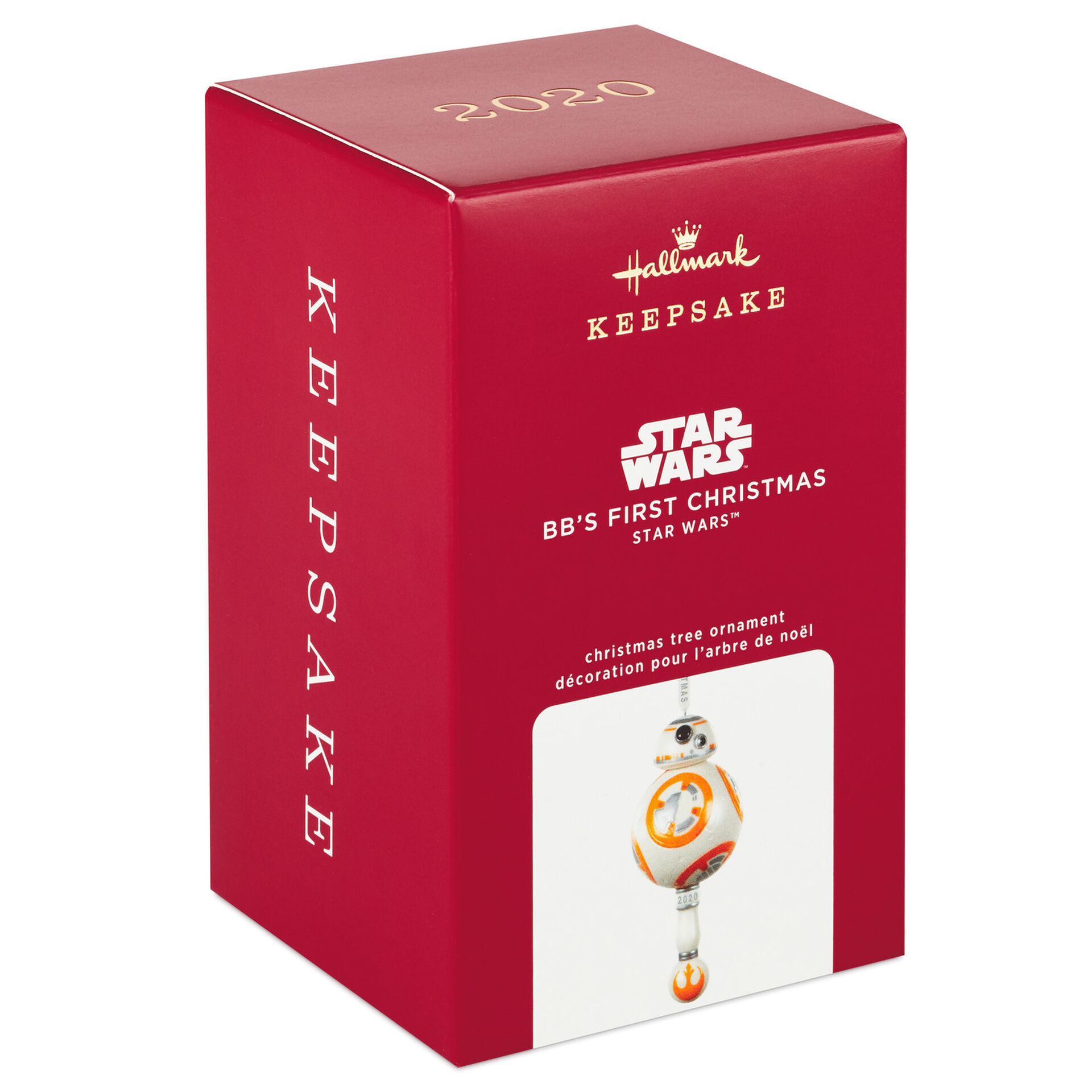 2018 Star Wars Christmas Ornament Hallmark BB-8 Blown Glass NEW!! 