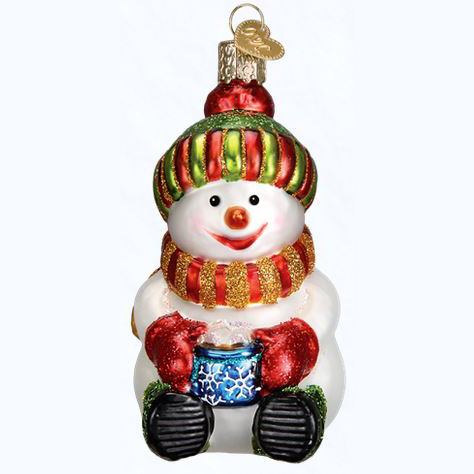 Snowman with Cocoa Ornament