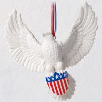 Brave and Free Bald Eagle Porcelain 2020 Ornament