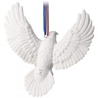 Brave and Free Bald Eagle Porcelain 2020 Ornament - Image 3