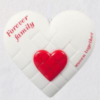 Close-Knit Family Heart Porcelain 2020 Ornament