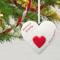 Close-Knit Family Heart Porcelain 2020 Ornament - Image 2
