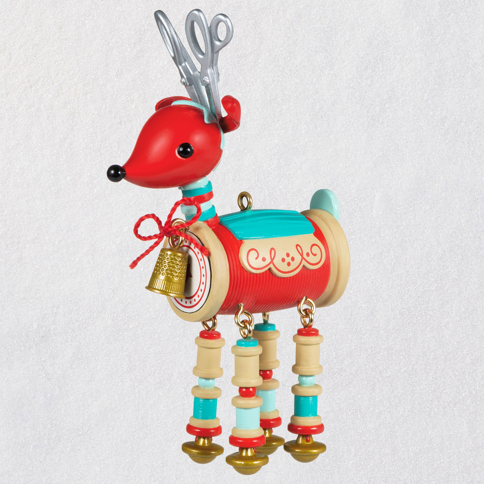 Sew Darn Cute! Sewing Reindeer 2020 Ornament - Occasions Hallmark Gifts and More