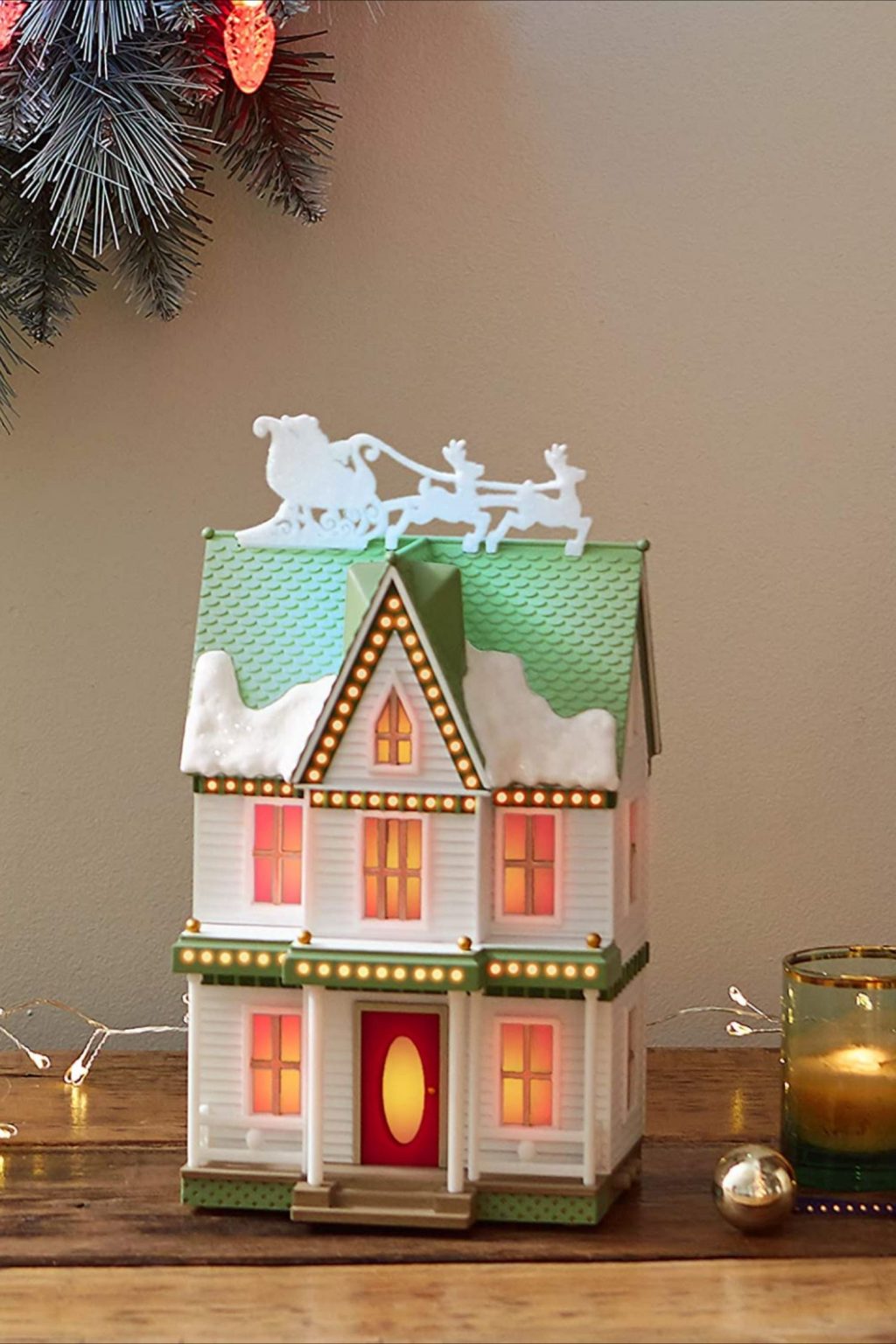 Hallmark Keepsake 2020 SoundaLight Christmas Village Festive Home