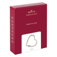 Carry My Love Heart-Shaped Carabiner Metal Ornament - Image 4