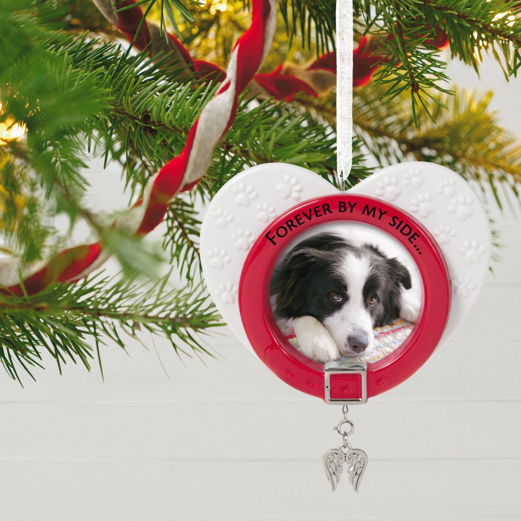 Forever By My Side Pet Memorial Porcelain Photo Frame Ornament 2021