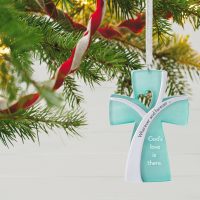 God's Love Is There Cross Ornament 2021 - Image 2