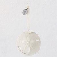 Remembered With Love Memorial Sand Dollar 2021 Porcelain Ornament