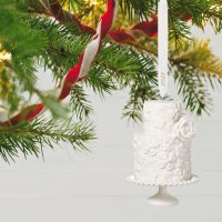 We Do Wedding Cake 2021 Porcelain Ornament - Image 2