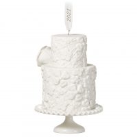 We Do Wedding Cake 2021 Porcelain Ornament - Image 3