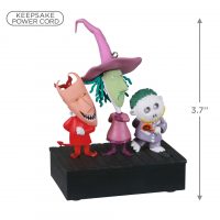 Disney Tim Burton's The Nightmare Before Christmas Collection Lock, Shock, and Barrel Ornament With Light and Sound - Image 3