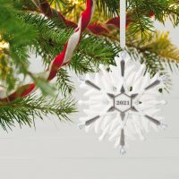 2021 Snowflake Porcelain Ornament - Image 2