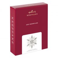 2021 Snowflake Porcelain Ornament - Image 4