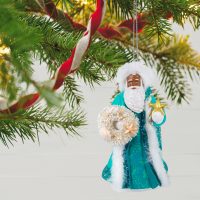 Black Father Christmas Ornament 2021 - Image 2