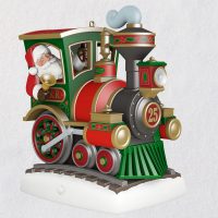 All Aboard! Santa Train Musical Ornament With Light and Motion 2021