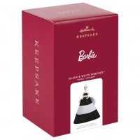 Barbie™ Black & White Forever™ Porcelain and Fabric Ornament 2021 - Image 5
