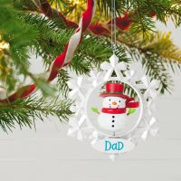 Dad Snowflake Ornament 2021 - Image 2