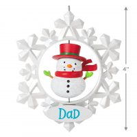 Dad Snowflake Ornament 2021 - Image 3