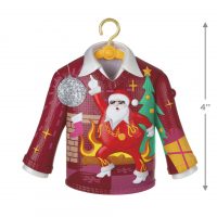 Disco Inferno Santa Crazy Christmas Sweater Musical Ornament 2021 - Image 3