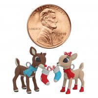 2021 Mini Rudolph the Red-Nosed Reindeer® Rudolph® and Clarice™ Ornaments, Set of 2 - Image 4