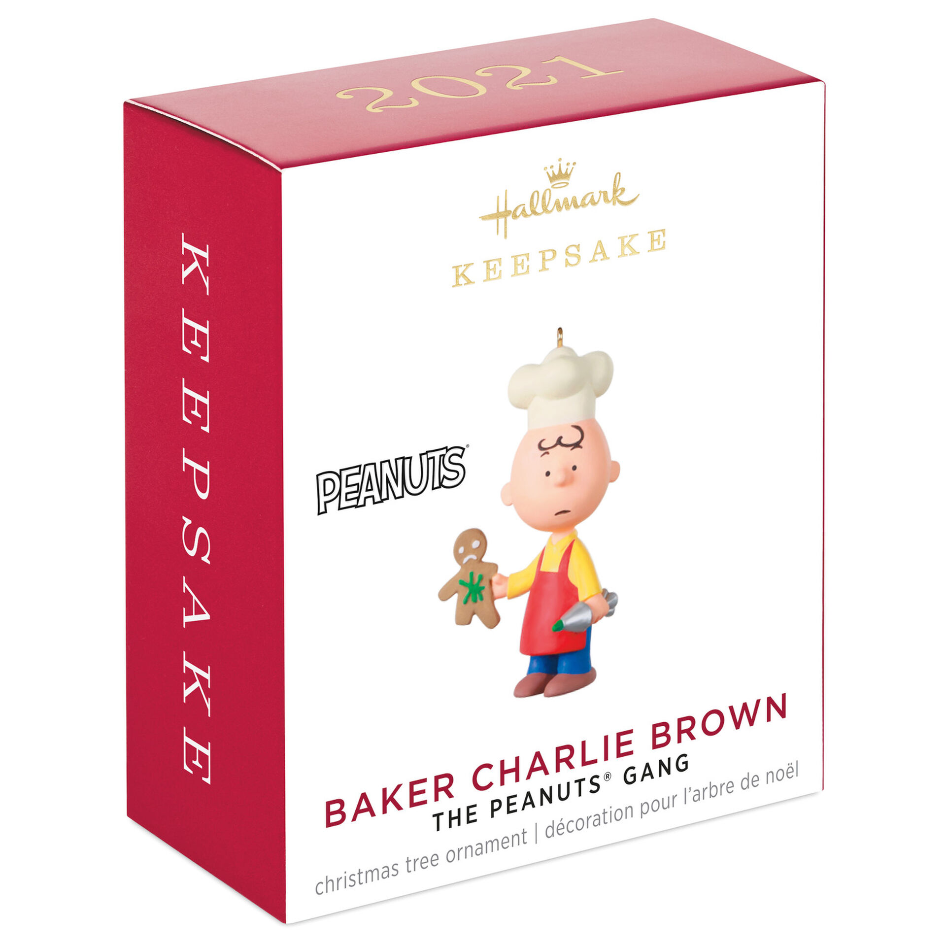 2021 Mini The Peanuts® Gang Baker Charlie Brown Ornament, 1.29