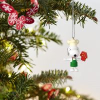2021 Mini The Peanuts® Gang Baker Snoopy Ornament, 0.98" - Image 2