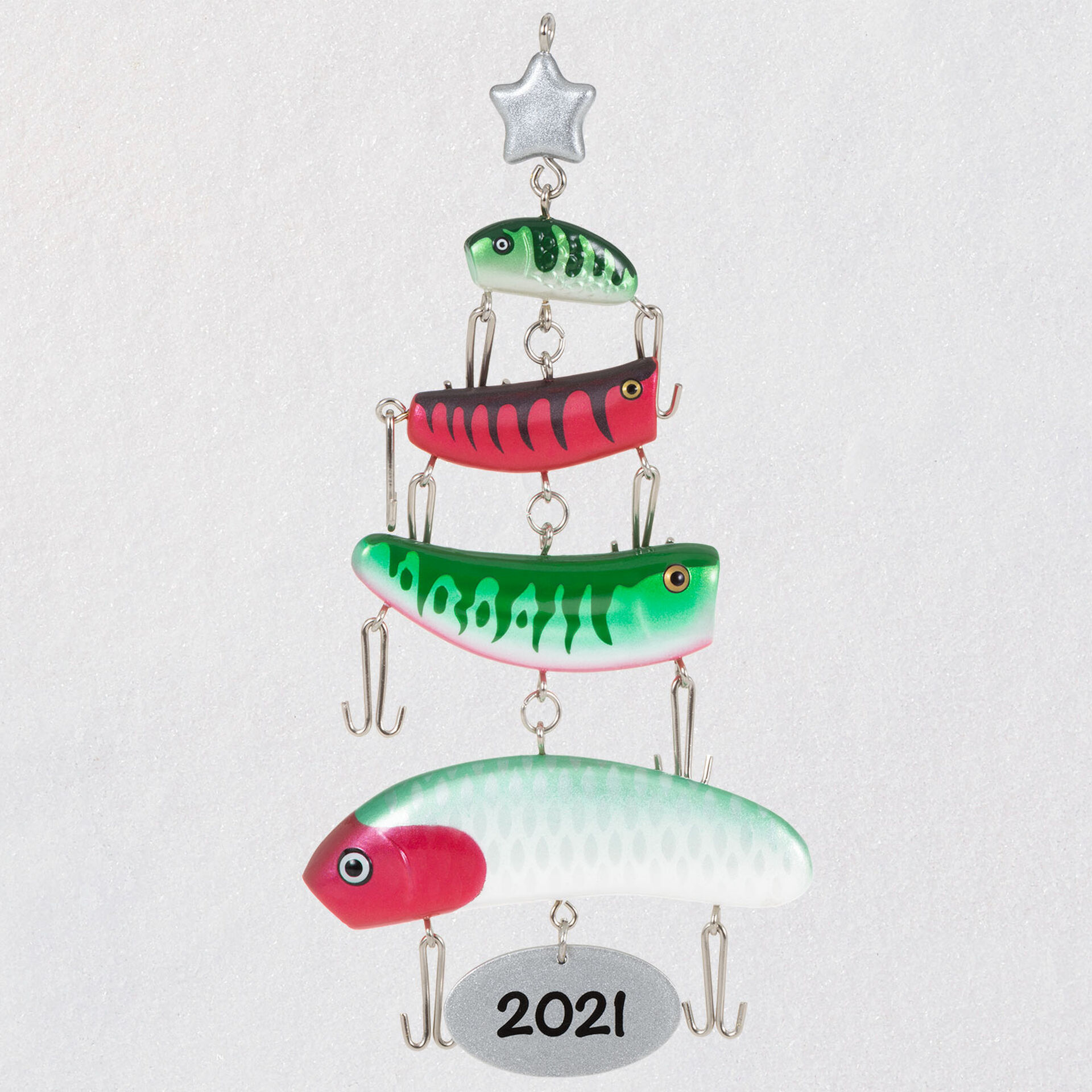 O Fishmas Tree Fishing Lures 2021 Ornament - Occasions Hallmark