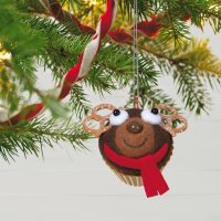 Christmas Cupcakes Sweet Reindeer Treat Ornament 2021 - Image 2