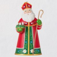 Santas From Around the World Austria Porcelain and Metal Ornament 2021