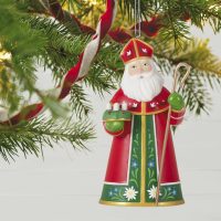 Santas From Around the World Austria Porcelain and Metal Ornament 2021 - Image 2