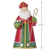 Santas From Around the World Austria Porcelain and Metal Ornament 2021 - Image 3