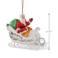 Santa's Sleigh 2021 Exclusive Ornament - Image 3