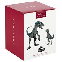 Jurassic World Dominion Velociraptor Blue Keepsake Ornament 2022 - Image 2