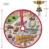 Hallmark Keepsake Radiator Springs Miniature Tree Topper and Tree Skirt set 2022 - Image 3