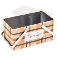 Hallmark Fall Plaid Giving Tin - Image 2