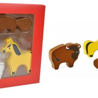 Hallmark's "learn + play + discover" Wood Playset - Animals