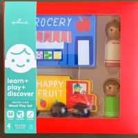 Hallmark's "learn + play + discover" Wood Playset - Grocery Store