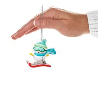 Grandson Snowboarding Snowman 2024 Keepsake Ornament - Image 4