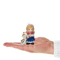 Disney Precious Moments Frozen Anna and Olaf Porcelain Keepsake Ornament 2024 - Image 4