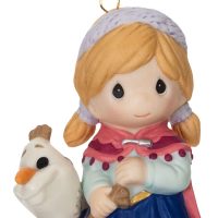 Disney Precious Moments Frozen Anna and Olaf Porcelain Keepsake Ornament 2024 - Image 5
