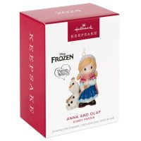 Disney Precious Moments Frozen Anna and Olaf Porcelain Keepsake Ornament 2024 - Image 6