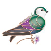 The Beauty of Birds Violet-Green Swallow Keepsake Ornament 2024 - Image 2